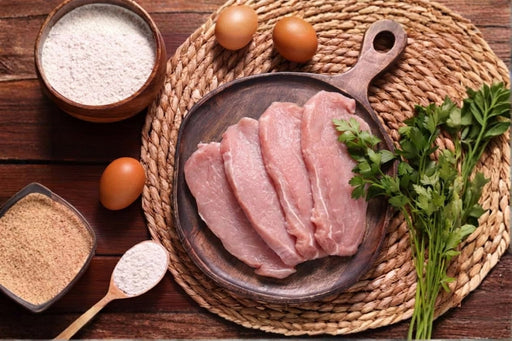 Ongepaneerde schnitzel